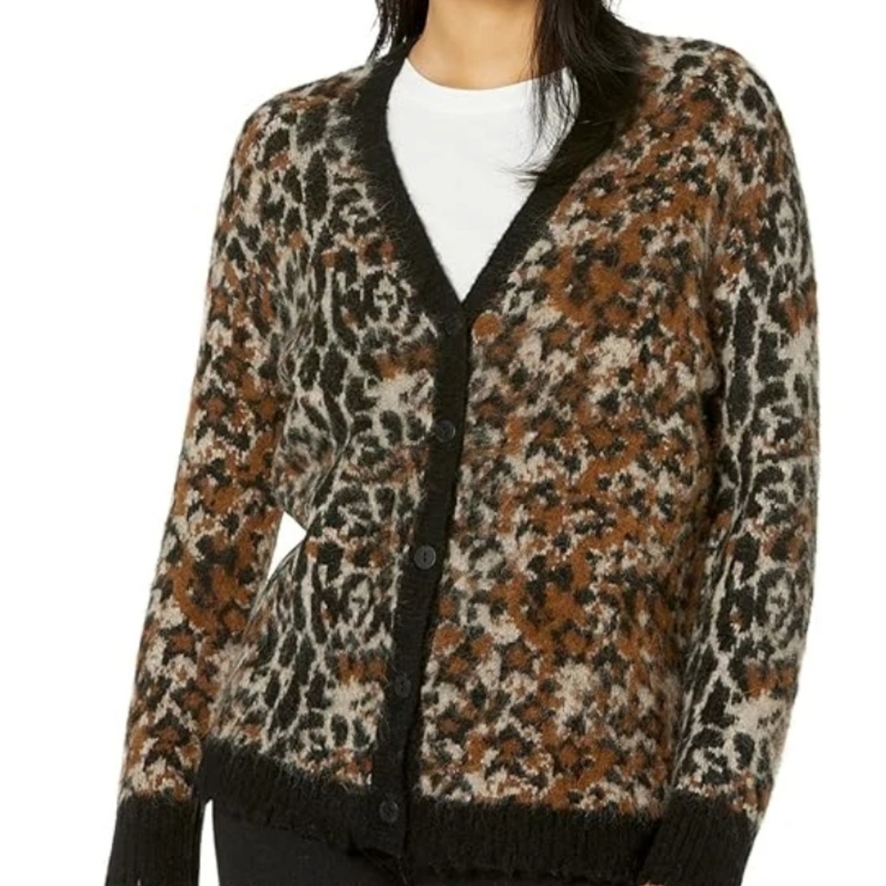 All Saints Leopard Print Women's Sweater